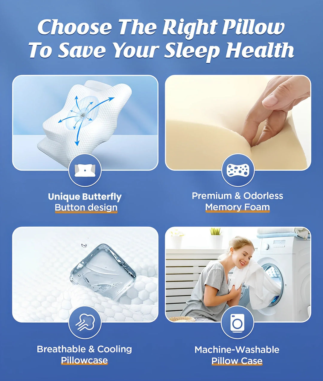 CozyRest Memory Foam Neck Pillow
