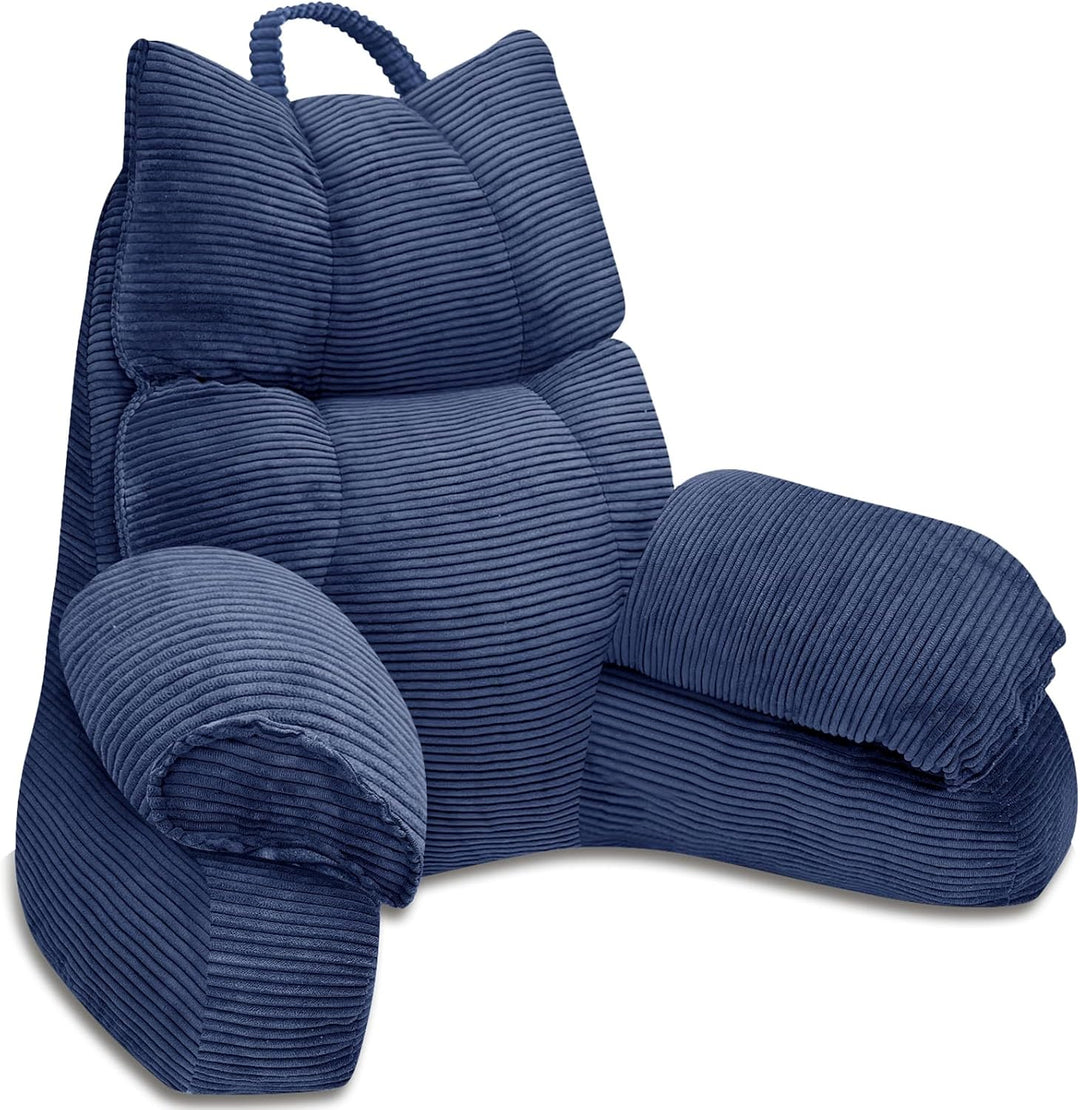 Lounge Comfort | Bed Pillow with Arm Support &amp; Memory Foam | Ideal for Reading and Gaming
