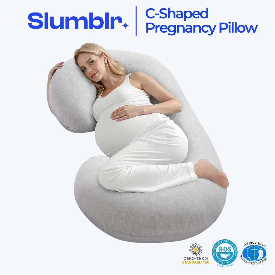 Vepine C-Shaped Support Pillow | Soft Contoured Design for Full-Body Relaxation