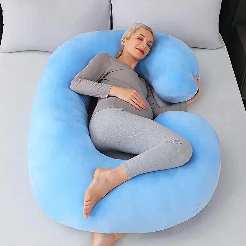 Vepine C-Shaped Support Pillow | Soft Contoured Design for Full-Body Relaxation