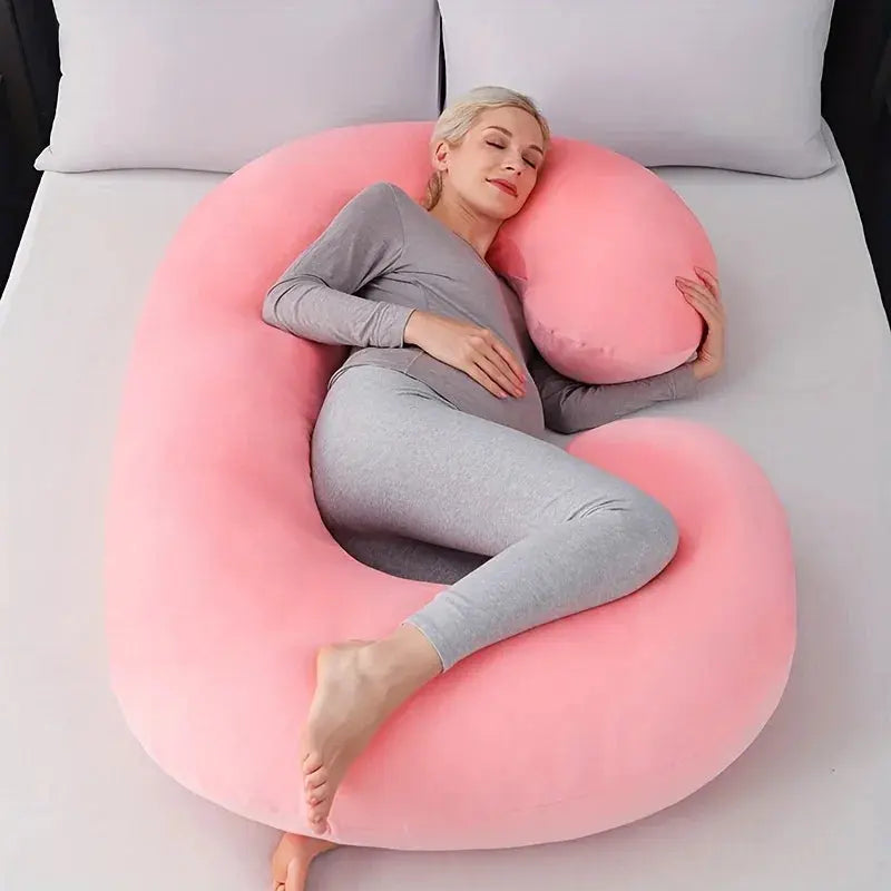 Vepine C-Shaped Support Pillow | Soft Contoured Design for Full-Body Relaxation