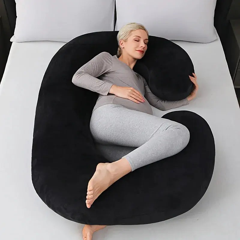 Vepine C-Shaped Support Pillow | Soft Contoured Design for Full-Body Relaxation