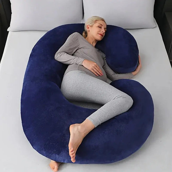 Vepine C-Shaped Support Pillow | Soft Contoured Design for Full-Body Relaxation
