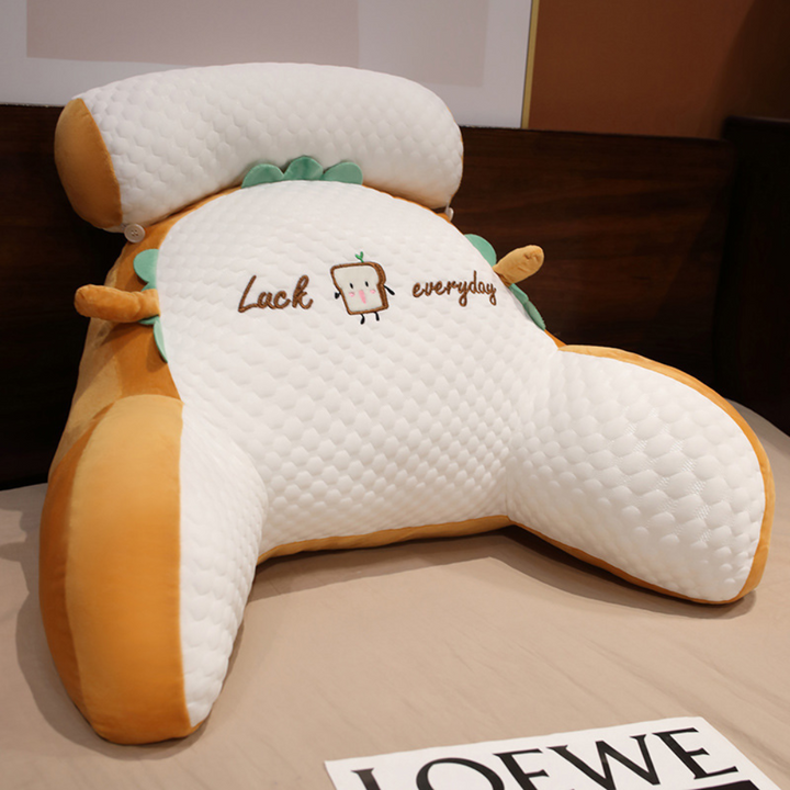 Vepine Comfort Haven | Large Memory Foam Reading Pillow with Arm Support | Ergonomic Backrest for Relaxation and Posture Improvement