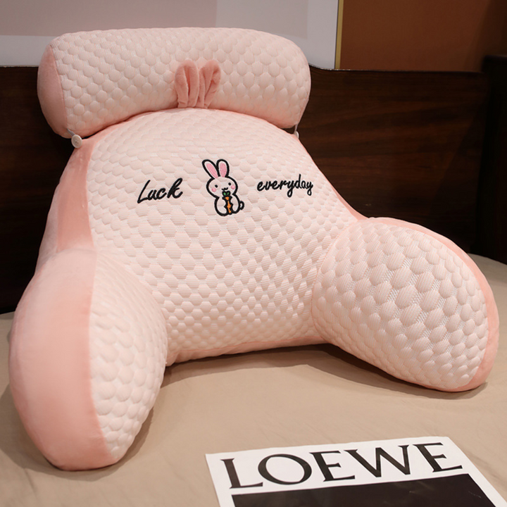 Vepine Comfort Haven | Large Memory Foam Reading Pillow with Arm Support | Ergonomic Backrest for Relaxation and Posture Improvement