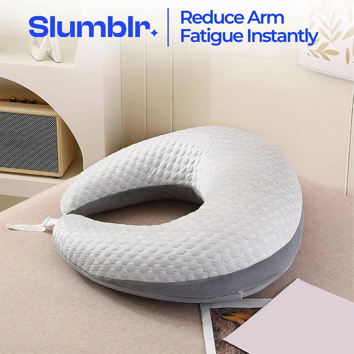 Vepine Comfort Haven | Reading Pillow with Arms for Ultimate Relaxation | U-Shape Design for Reading and Crafting