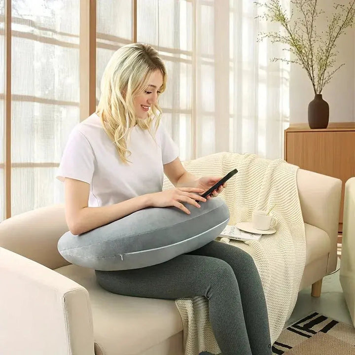 Vepine Comfort Haven | Reading Pillow with Arms for Ultimate Relaxation | U-Shape Design for Reading and Crafting