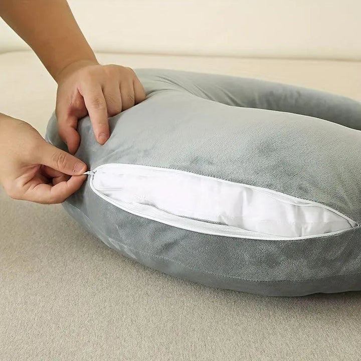 Vepine Comfort Haven | Reading Pillow with Arms for Ultimate Relaxation | U-Shape Design for Reading and Crafting