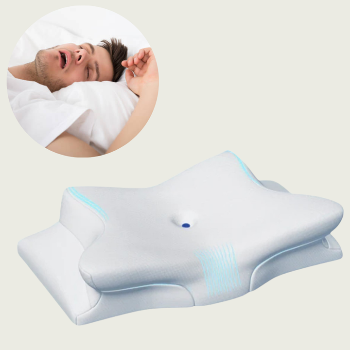 Comfort Sleep | Anti-Snore Memory Foam Pillow with Ergonomic Design | Breathable Support for Restful Nights