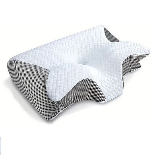 Ergonomic Orthopedic Pillow with Contoured Neck Support for Sleep