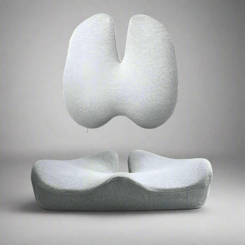 ORTHOSEAT Orthopedic Comfort Set: Seat &amp; Back Cushion
