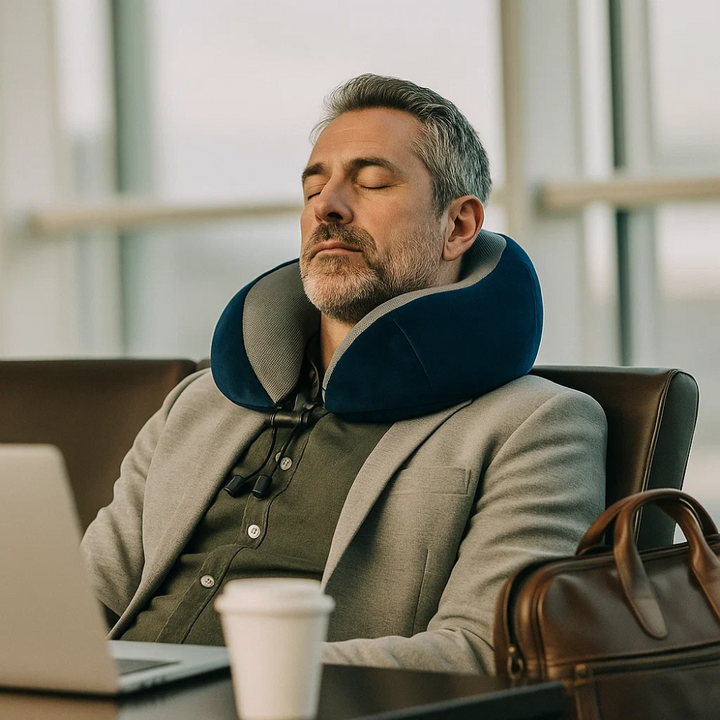 AirRest Memory Foam Travel Pillow