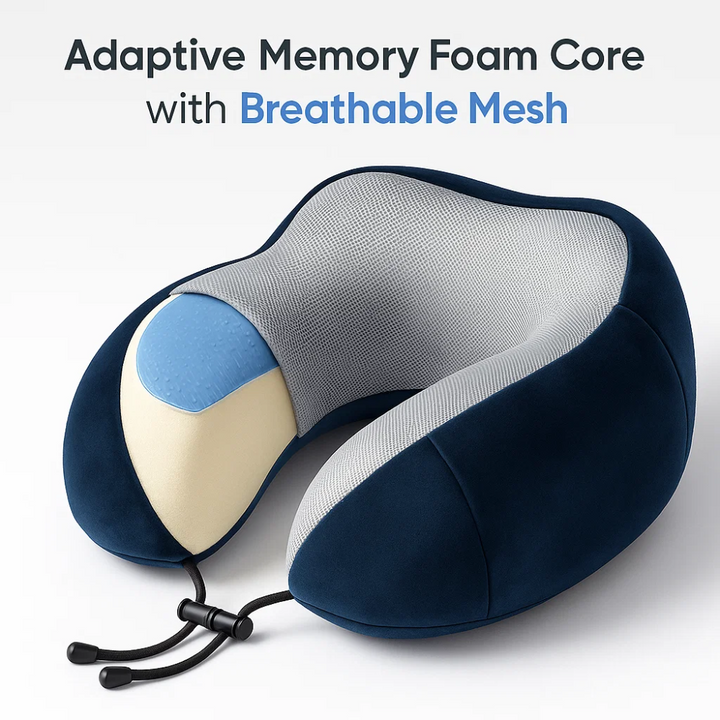 AirRest Memory Foam Travel Pillow