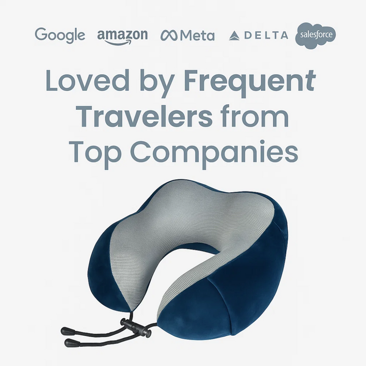 AirRest Memory Foam Travel Pillow