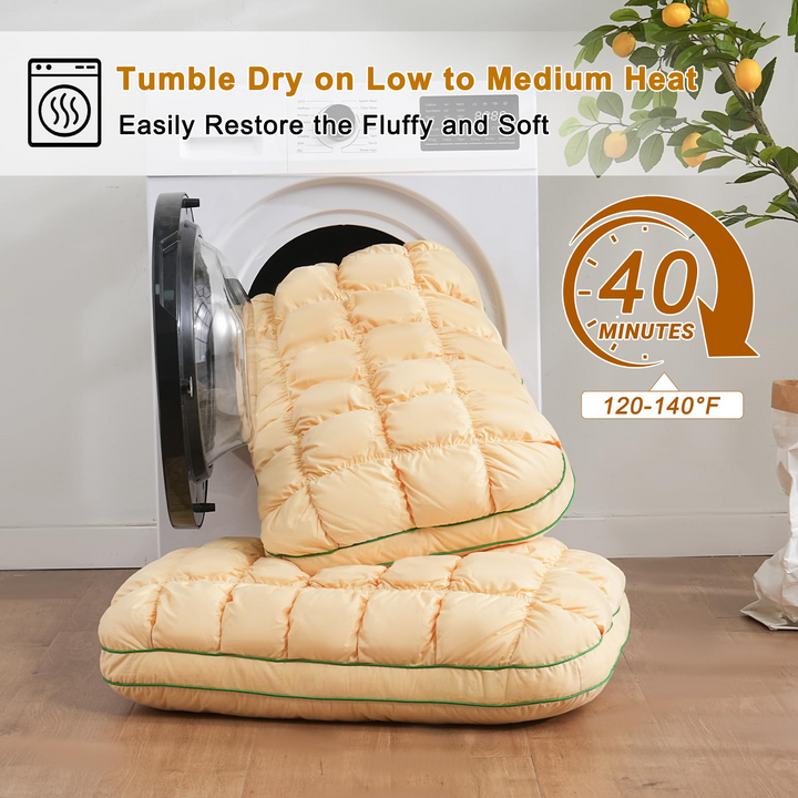 Puff Pillow | Best Pillow for Neck Pain with Fluffy Soft Design | Ergonomic Support for Ultimate Comfort