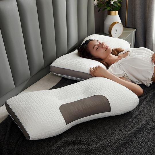 Hybrid Pillow For Back &amp; Side Sleepers - Neck &amp; Shoulder Support Pillow