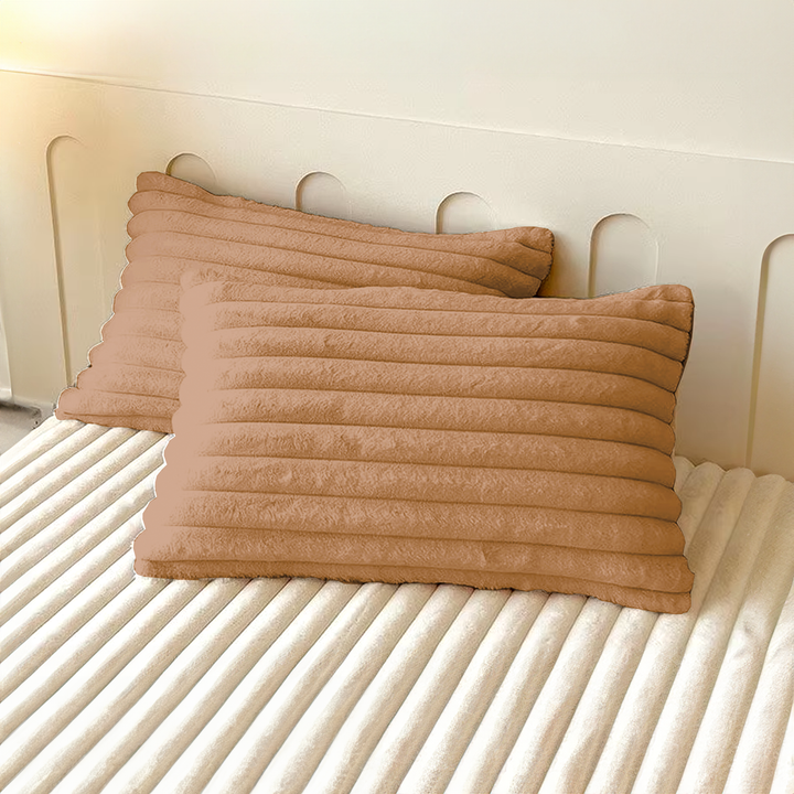 2x Pillow Cases For Ultra-Soft Luxury Fitted Bed Sheet