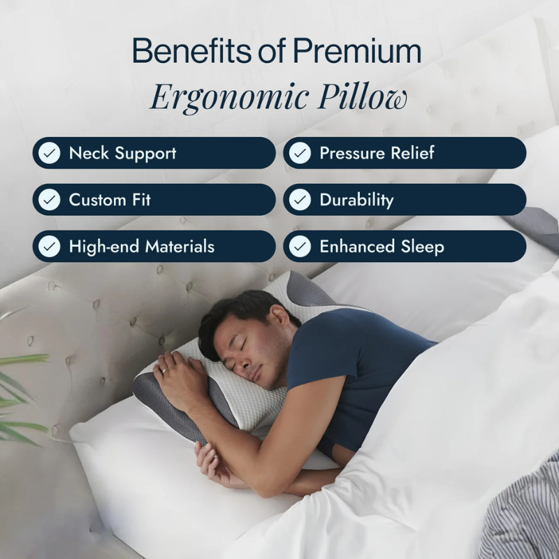 Ergonomic Neck Pillow for Pain-Free Sleep