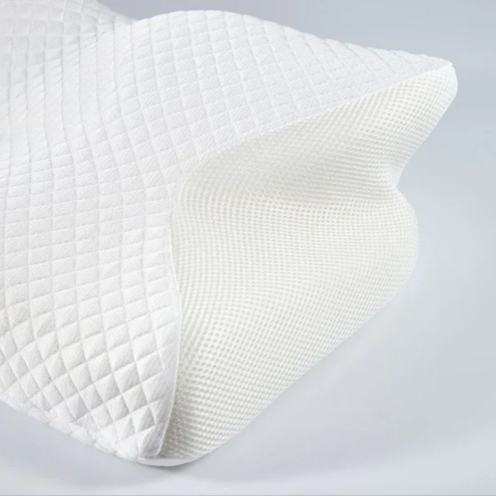 Sisica | Ergonomic Pillow for Neck Comfort &amp; Snore Reduction | White