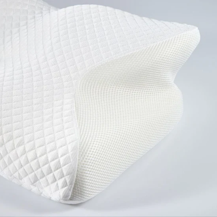 Sisica | Ergonomic Pillow for Neck Comfort &amp; Snore Reduction | White
