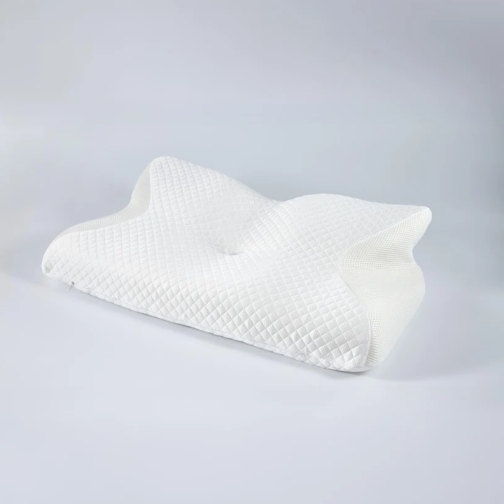 Sisica | Ergonomic Pillow for Neck Comfort &amp; Snore Reduction | White