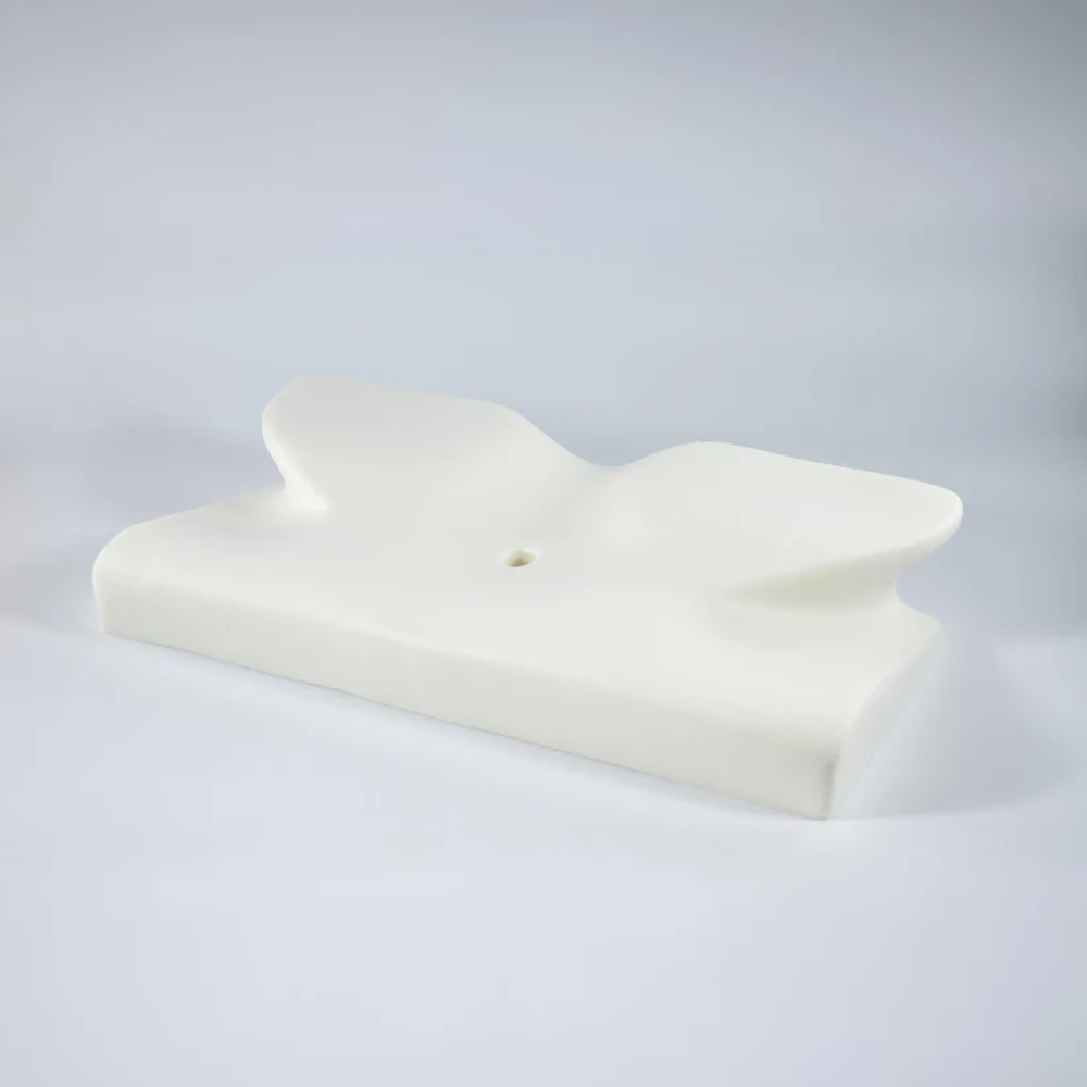 Sisica | Ergonomic Pillow for Neck Comfort &amp; Snore Reduction | White
