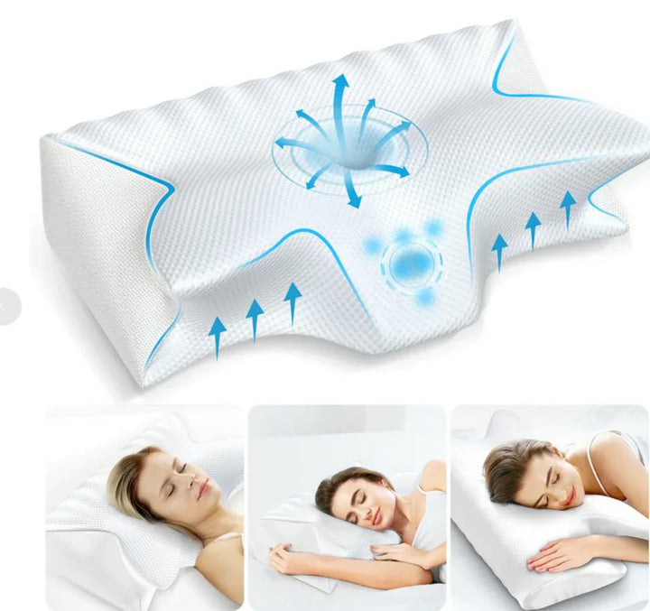 Sisica | Ergonomic Contour Sleeping Pillow for Neck Pain Relief