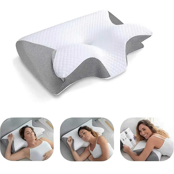 Sisica | Ergonomic Neck Pillow | Memory Foam Support for Back