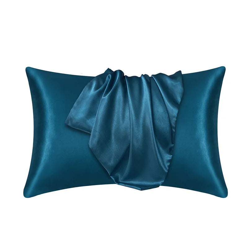 Davy | Zippered Satin Pillow Cover for Smooth Sleep