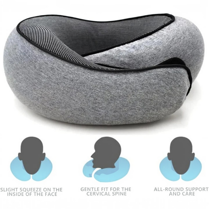 Snail Style Memory Foam, Travel Curved Neck Pillow