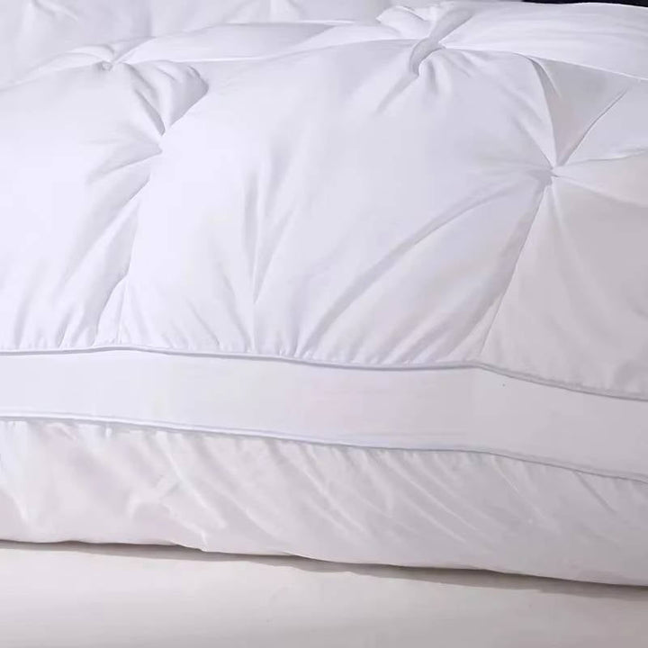 Soft Quilted Bed Pillows Microfiber Fill for Side Sleepers, 2 Pack