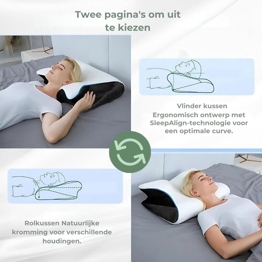 DreamAlign Orthopedic Pillow – Luxury Memory Foam for Neck Pain &amp; All Sleeping Positions