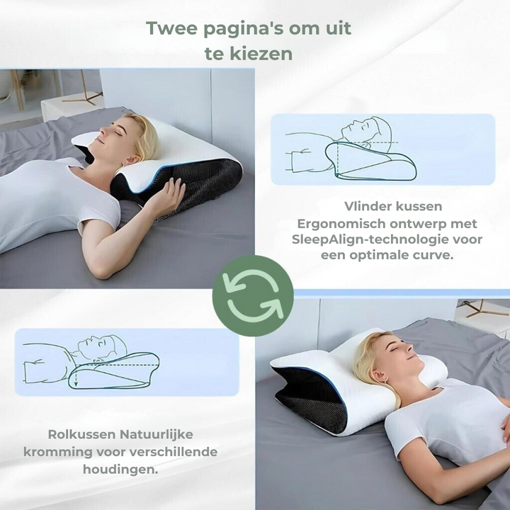 DreamAlign Orthopedic Pillow – Luxury Memory Foam for Neck Pain &amp; All Sleeping Positions