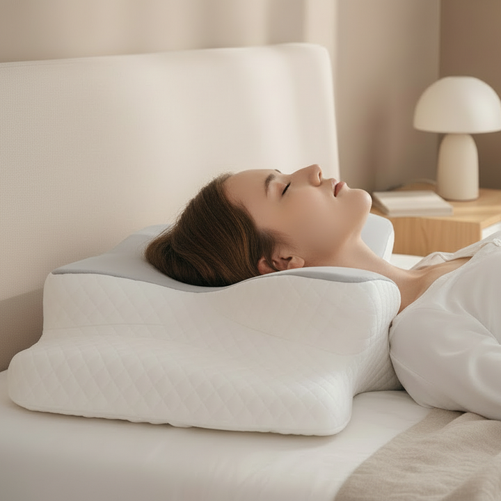 GESUNDPUR PILLOW - Orthopaedic memory foam pillow for neck &amp; shoulder pain relief