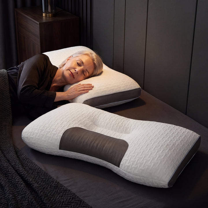 Hybrid Pillow For Back &amp; Side Sleepers - Neck Support Pillow