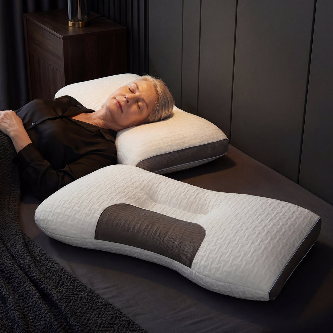 Hybrid Pillow For Back &amp; Side Sleepers - Neck Support Pillow