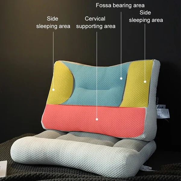 Convertible Neck Pillow, Contour and Neck Roll Design