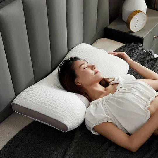 Hybrid Pillow For Back &amp; Side Sleepers - Neck &amp; Shoulder Support Pillow