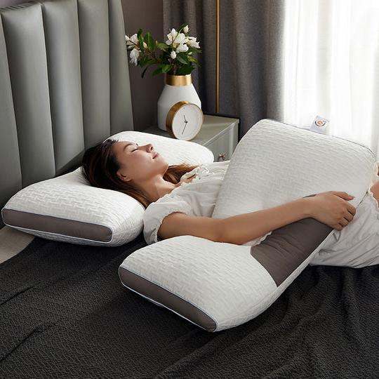Hybrid Pillow For Back &amp; Side Sleepers - Neck &amp; Shoulder Support Pillow