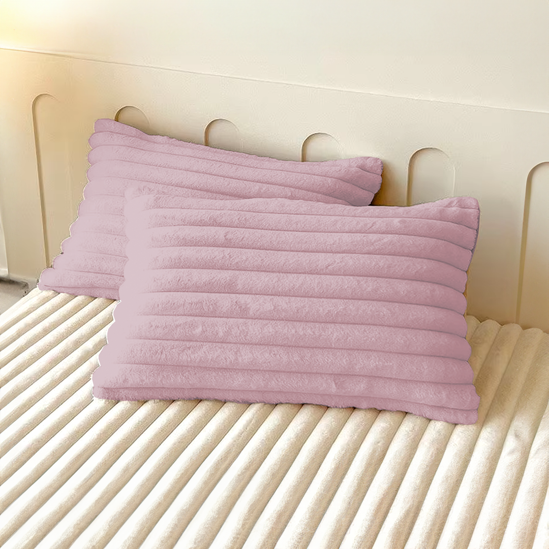 2x Pillow Cases For Ultra-Soft Luxury Fitted Bed Sheet
