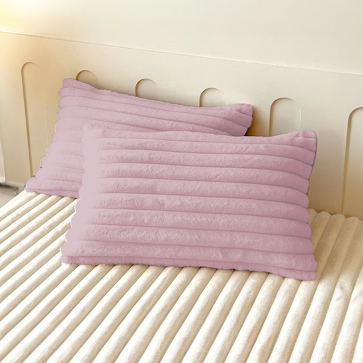 2x Pillow Cases For Ultra-Soft Luxury Fitted Bed Sheet