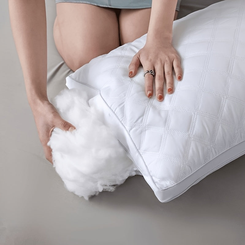 Hotel Comfort Pillow Set - 2 Hypoallergenic 3D Pillows