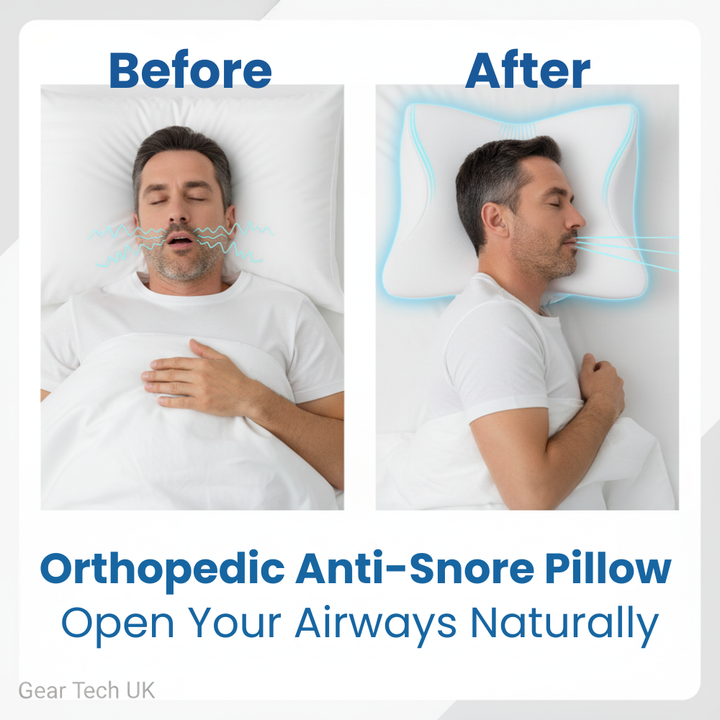 Wearclo | Ergonomic Sleep Support Pillow | Neck &amp; Head Alignment | Memory Foam